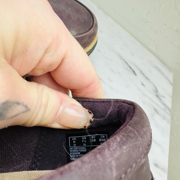 Clark’s Sharon Gracie Burgundy Loafer Women’s Size 7.5 - Picture 9 of 10